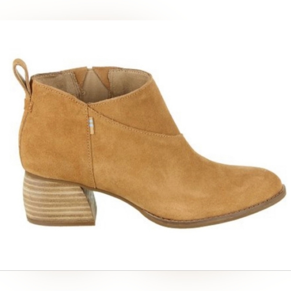 Toms Suede Leather Ankle Booties